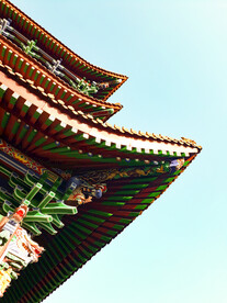 复古屋檐建筑