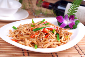 白灵菇炒鸭脯