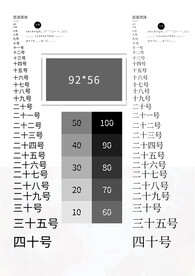 印刷字号打印参考