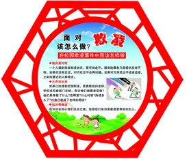 学校异形展板校园欺凌