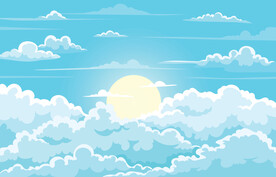 天空插画