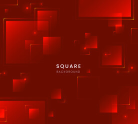 红色方块几何背景