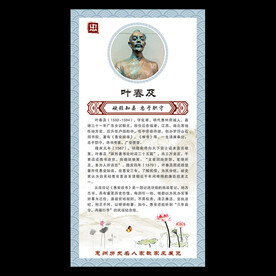 历史人物名人名言简介展架海报展