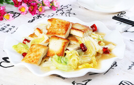 白菜煎豆腐