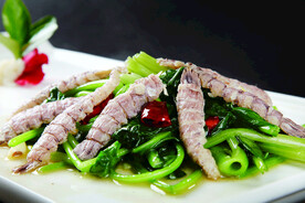 菠菜炒虾爬肉