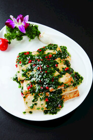 煎豆腐炒韭菜