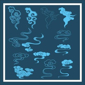 祥云图案矢量祥云