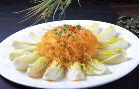 金蒜粉丝蒸娃娃菜