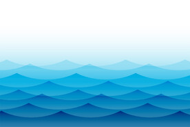 蓝色波浪背景