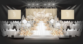 小预算香槟色西式唯美设计