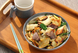 牛肉炒豆皮