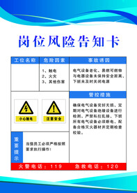 岗位风险告知卡