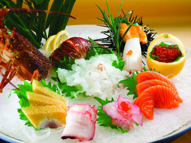 金箔龙虾刺身拼盘