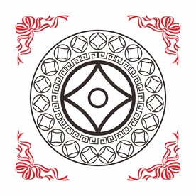 圆团 图案 矢量图