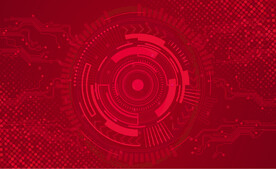 红色科技电子背景