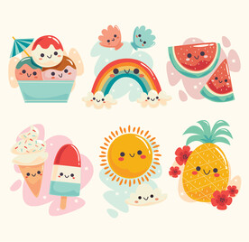 夏天卡通素材