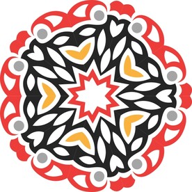 原创印花剪花古典图案图形元素