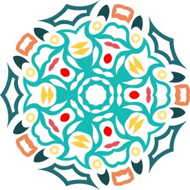 原创印花剪花古典图案图形元素