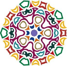 原创印花剪花古典图案图形元素