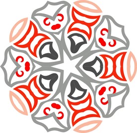 原创印花剪花古典图案图形元素