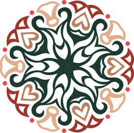 原创印花剪花古典图案图形元素