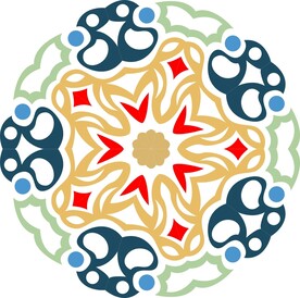 原创印花剪花古典图案图形元素