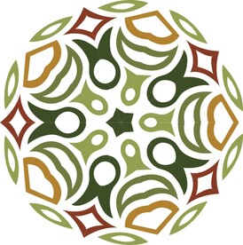 原创印花剪花古典图案图形元素