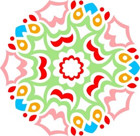 原创印花剪花古典图案图形元素