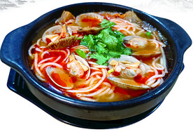 砂锅酸汤花甲粉