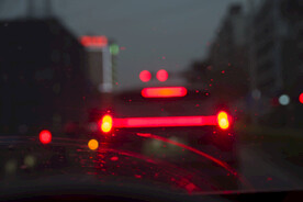 城市通勤下班路上