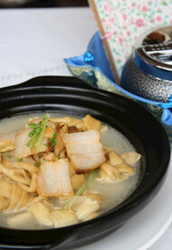 咸肉煮百叶
