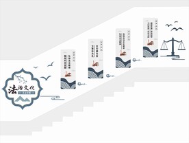 法治楼梯文化墙