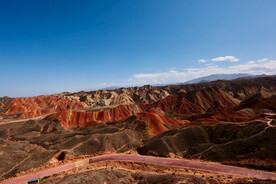 张掖七彩丹霞精品游路线风光