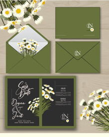 雏菊 森系婚礼请帖