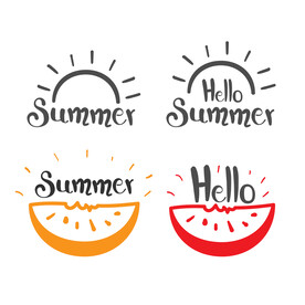 夏日元素图标图片