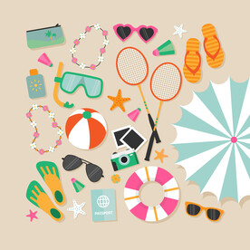 沙滩度假图标