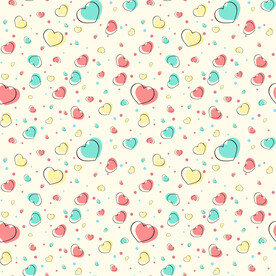 卡通爱心背景