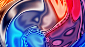 炫彩3D玻璃质感流体渐变背景