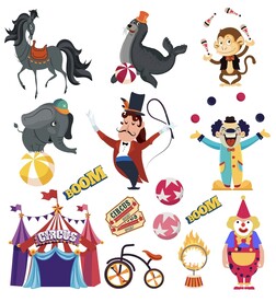 马戏团插画