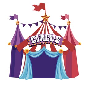 马戏团插画
