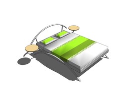 创意沙发床模型柔软