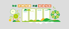 和谐社区文化墙图片