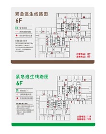 逃生线路图