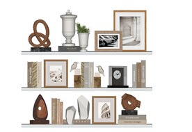 现代装饰品摆件雕塑花瓶相框模型