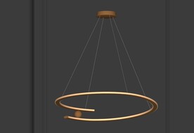 线条吊顶灯模型