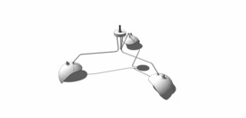 半碗型吊灯模型