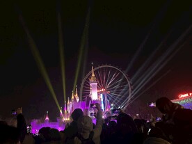 石景山游乐园夜景