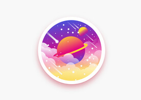 星空小插画