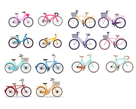 自行车插画