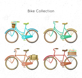 自行车插画
